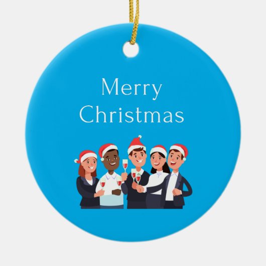 メリークリスマスクルー2022 セラミックオーナメント (正面)