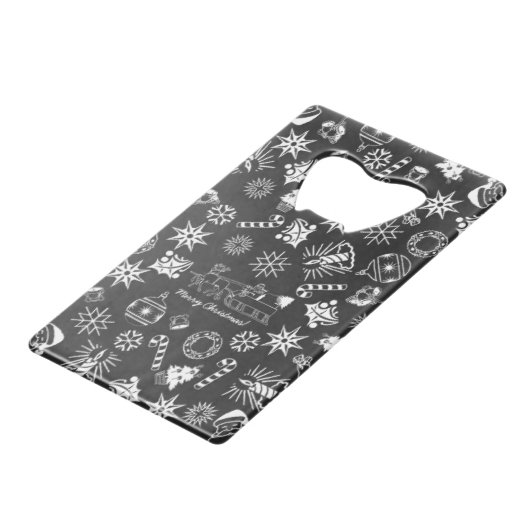 メリークリスマスクレジットカードボトルオープナー クレジットカード栓抜き (裏面アングル)