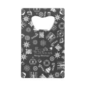 メリークリスマスクレジットカードボトルオープナー クレジットカード栓抜き (裏面)