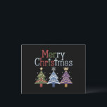 メリークリスマスクロスクリスマスツリーレトロ シーズンポストカード<br><div class="desc">メリークリスマスクロスクリスマスツリーレトロ</div>