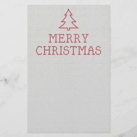 メリークリスマスクロステッチサイン チラシ (正面)