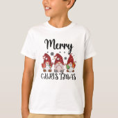 メリークリスマスグノミーズのクリスマス格言 Tシャツ (正面)