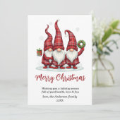 メリークリスマスグノミー赤い格子以外の写真 シーズンカード (スタンド正面)