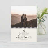 メリークリスマスグモダンレーバッファロー格子柄 シーズンカード (スタンド正面)