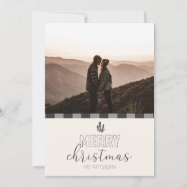 メリークリスマスグモダンレーバッファロー格子柄 シーズンカード