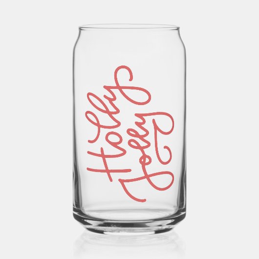 メリークリスマスグラス | フェスティバルホリデイ飲み物用品 ガラス缶 (左)