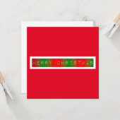 メリークリスマスグラデーション カード (正面/裏面インサイチュ)