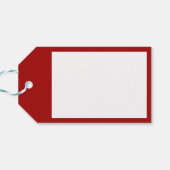 メリークリスマスグラフィックのレトロフォント休日 ギフトタグ (裏面横)