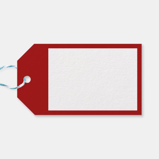 メリークリスマスグラフィックのレトロフォント休日 ギフトタグ (裏面横)