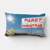 メリークリスマスグラフィティランバー枕 ランバークッション (裏面)