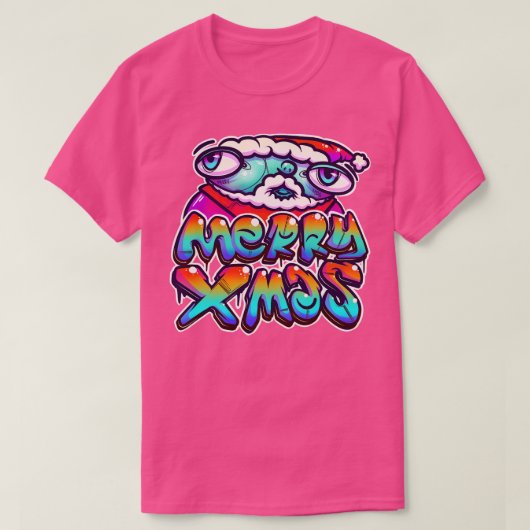 メリークリスマスグラフィティ Tシャツ (デザイン正面)
