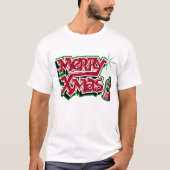メリークリスマスグラフィティTシャツ Tシャツ (正面)