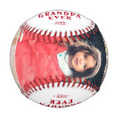 メリークリスマスグランドパグランドキッズ3フォトコラージュ 野球ボール (正面)