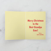 メリークリスマスグランドパホリデーフォトカード カード (内部)