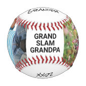 メリークリスマスグランドパ写真 野球ボール (正面)