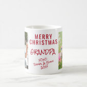 メリークリスマスグランドパ2写真 コーヒーマグカップ (中央)