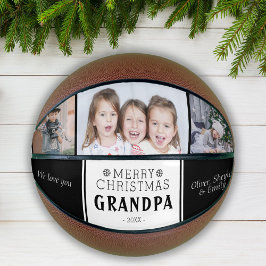 メリークリスマスグランドパ3フォトコラージュ バスケットボール