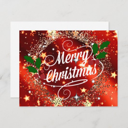 メリークリスマスグリッターと輝き (正面/裏面)