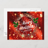 メリークリスマスグリッターと輝き ポストカード (正面/裏面)