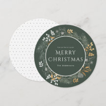 メリークリスマスグリーズエレガントセージ金ゴールドリース