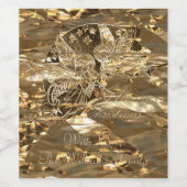 メリークリスマスグリーティングエンジェルス遊のトランペット ワインラベル (シングルラベル)