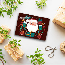 メリークリスマスグリーティングカードのおもしろいとよくはしゃぐ