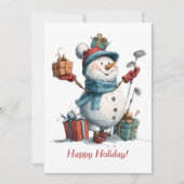 メリークリスマスグリーティングカードの手前 シーズンカード (正面)