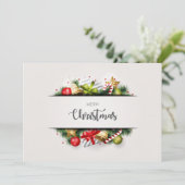 メリークリスマスグリーティングカードクリーンとクラシック シーズンカード (スタンド正面)