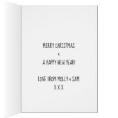 メリークリスマスグリーティングカードデッキThe Holes holly (内側 (右))