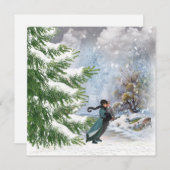 メリークリスマスグリーティングカード (正面/裏面)