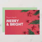 メリークリスマスグリーティングカード (正面/裏面)