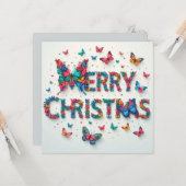 メリークリスマスグリーティングカード カード (正面/裏面インサイチュ)