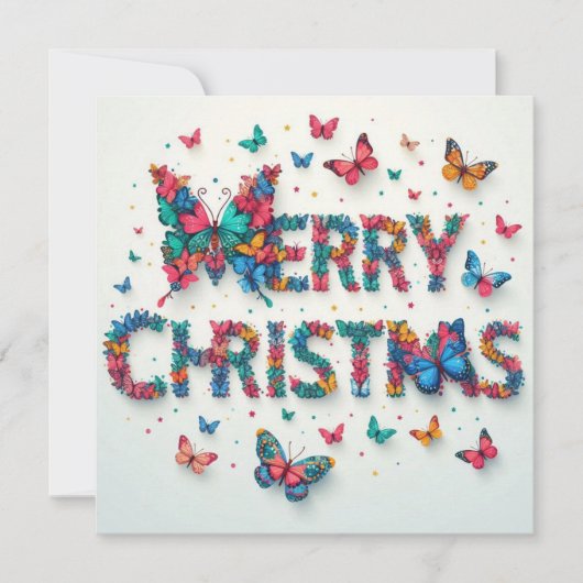 メリークリスマスグリーティングカード カード (正面)