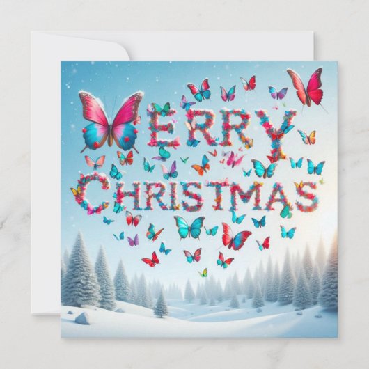 メリークリスマスグリーティングカード カード (正面)