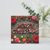 メリークリスマスグリーティングカード カード (スタンド正面)