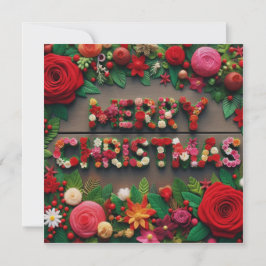 メリークリスマスグリーティングカード カード