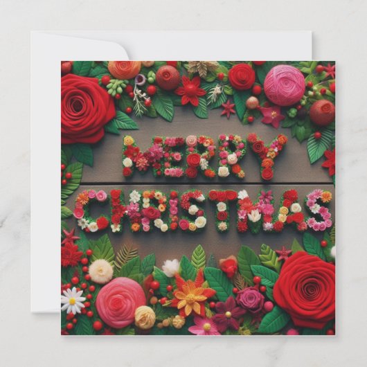 メリークリスマスグリーティングカード カード (正面)