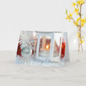 メリークリスマスグリーティングカード カード (黄色い花)