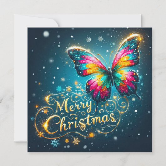 メリークリスマスグリーティングカード カード (正面)