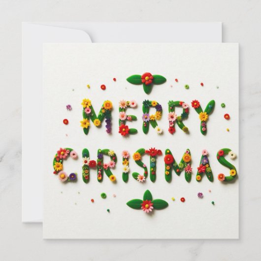 メリークリスマスグリーティングカード カード (正面)