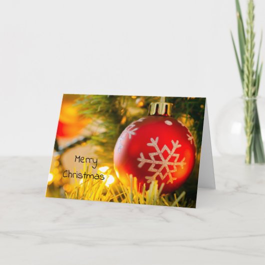 メリークリスマスグリーティングカード カード (正面)