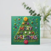 メリークリスマスグリーティングカード カード (スタンド正面)