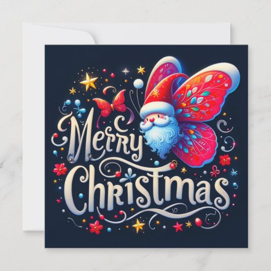 メリークリスマスグリーティングカード カード (正面)