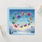 メリークリスマスグリーティングカード カード (正面/裏面インサイチュ)