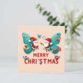 メリークリスマスグリーティングカード カード (スタンド正面)