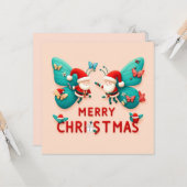 メリークリスマスグリーティングカード カード (正面/裏面インサイチュ)