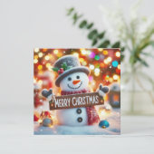 メリークリスマスグリーティングカード カード (スタンド正面)