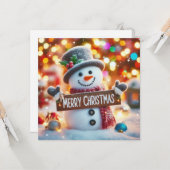 メリークリスマスグリーティングカード カード (正面/裏面インサイチュ)