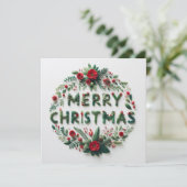 メリークリスマスグリーティングカード カード (スタンド正面)