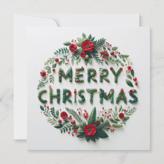 メリークリスマスグリーティングカード カード (正面)